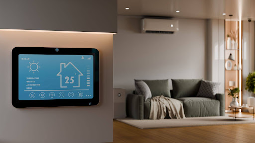 smart home automation system with lighting and security controls